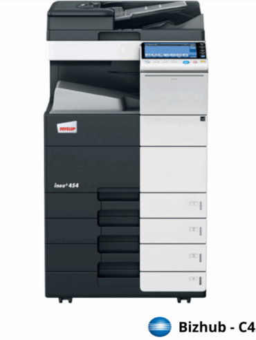 Konica Minolta Bizhub C454, Laser, Impression mono (N&B&couleur), 1 800 x 600 DPI, A3, 45 pages par minute.