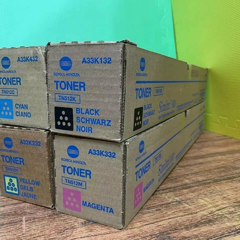 TONER ORIGINE TN512 K\C\M\Y KONICA BIZHUB C454\C554e